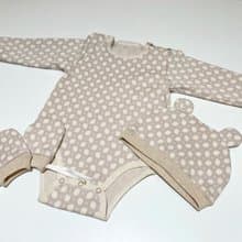 初學OK台北縫紉體驗_幼兒針織彌月熊帽手套包屁衣含教學設備材料