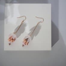日本初桜開限定系列 | 18K玫瑰金櫻花耳環 | SAKURA 串珠手工飾品