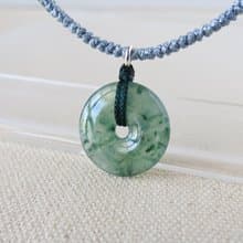 本命年【單售平安扣】冰飄花翡翠*FA07*招財、開運