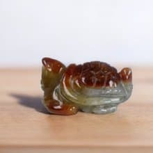 【吉祥‧長壽】飄紅翡翠烏龜擺飾 | 天然緬甸玉翡翠A貨 | 送禮