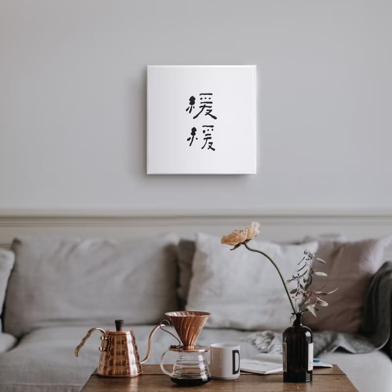 |緩緩| 書法 手寫字 無框畫/掛畫/油畫/複製畫/入厝禮物/開店送禮