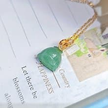財富•好運連連|18k真金真鑽木拿冰膠綠蓮蓬|緬甸A貨翡翠吊墜