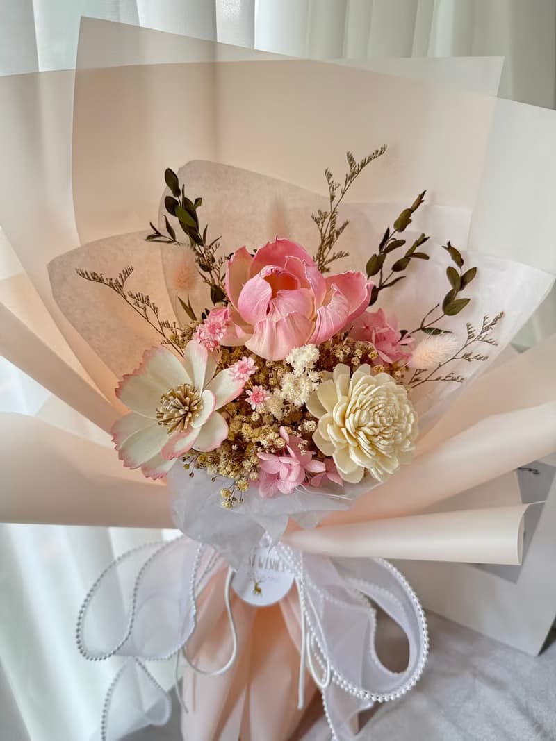 永生花乾燥花 畢業花束