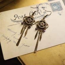 復古風 蒸氣龐克 成熟 優雅 耳環/耳夾