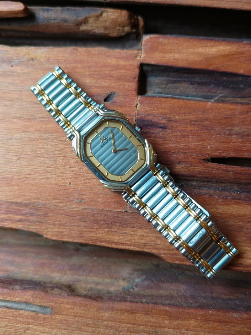SEIKO旗下 頂級 CREDOR貴朵品牌 鋼與18k金 石英錶