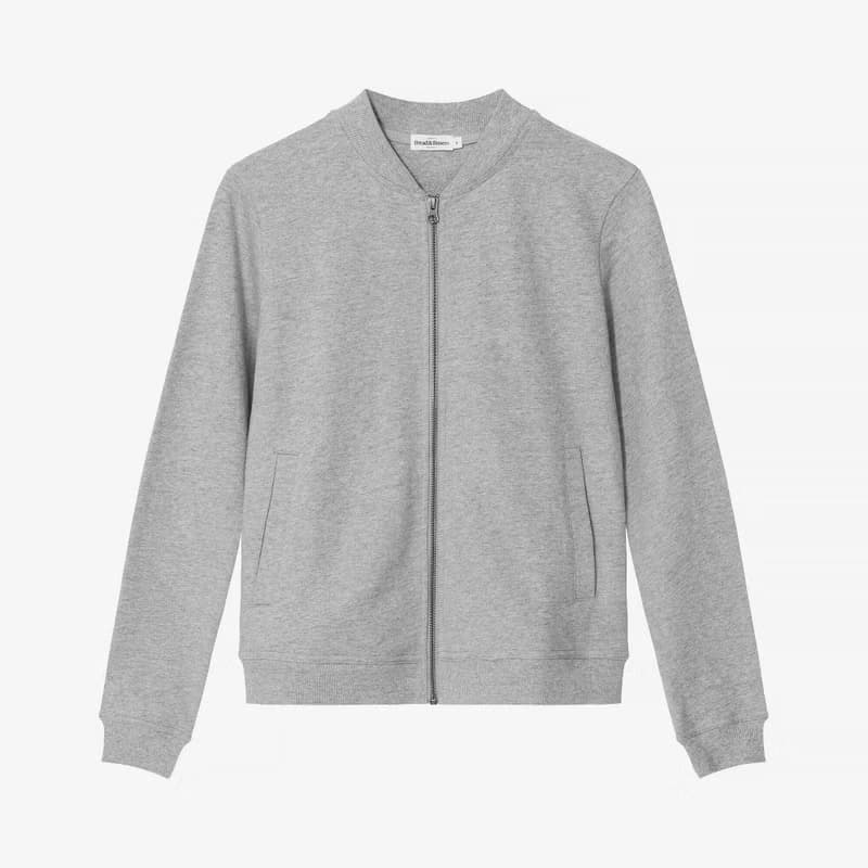 北歐極簡 - Jersey Jacket 女用純有機棉外套 (灰)