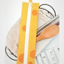 //起司// 拉鍊餐具包/刷具包/文具筆袋