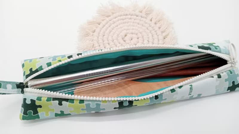 //起司// 拉鍊餐具包/刷具包/文具筆袋