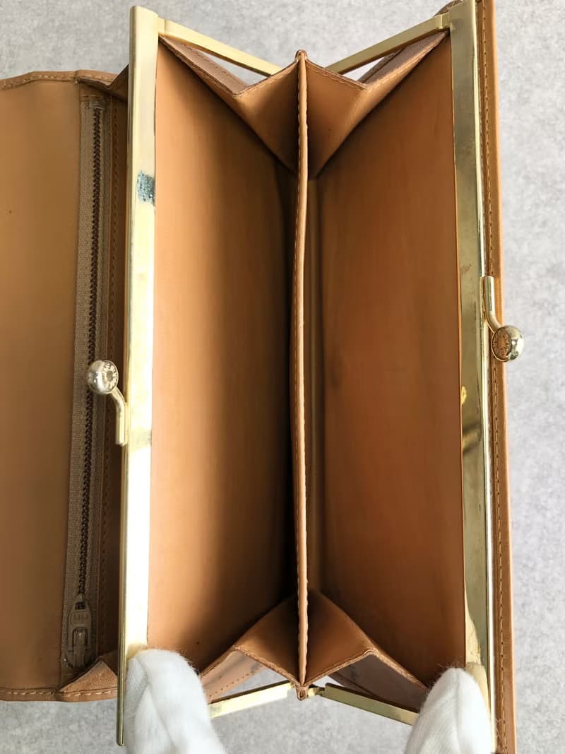 【 日本直送　名牌中古包 】CELINE セリーヌ マカダム 財布 ブラウン ブラゾン PVC レザー 長財布 vintage ヴィンテージ 5cnp3b