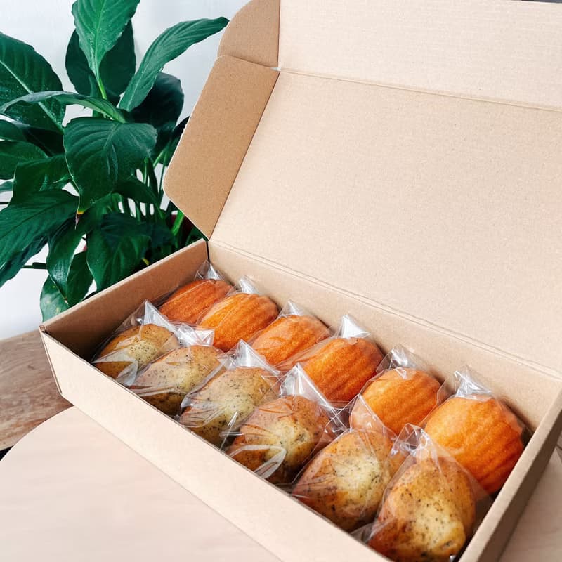 【 瑪德蓮禮盒 】原味6入+ 茶香6入