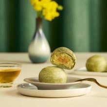 【端午創意點心】艾草翠雲酥3入組-精緻小福袋