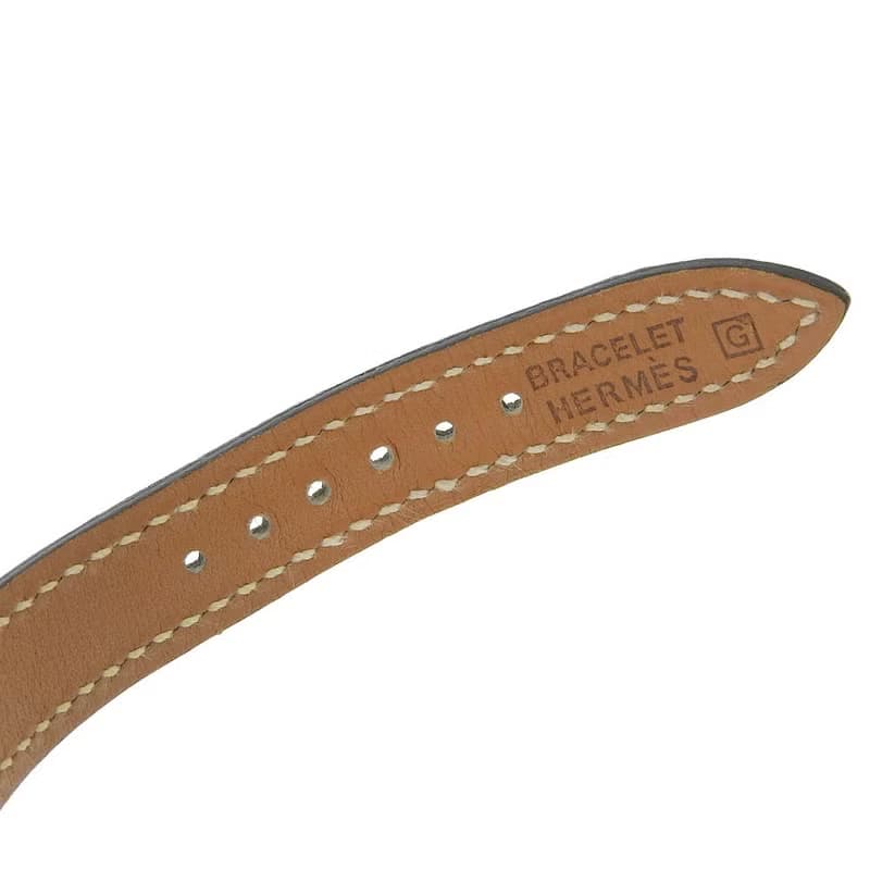 【日本直送】エルメス HERMES タンデム 腕時計 TA1.210 SS × レザー  クオーツ アナログ表示 青文字盤 レディース【中古】