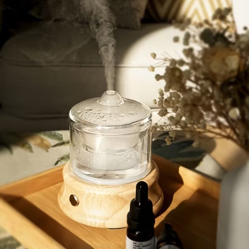 【現貨 母親節禮物】水氧機 可充電實木玻璃高級機型 80ML 質感佳