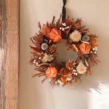 秋日永生花圈