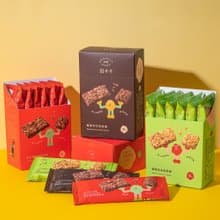 【盒裝】穀卡卡燕麥棒 / 日月潭紅茶&榛果可可&蘋果肉桂(6支/盒)