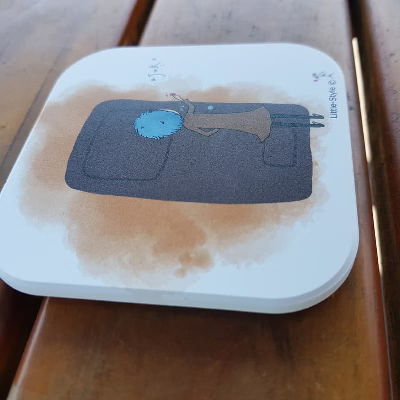 吸水杯墊-幸福來敲門