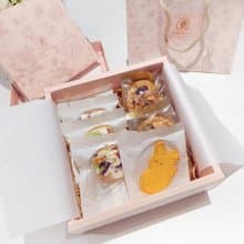 【中秋禮盒】三享小禮盒(夏威夷豆塔/法式水果雪棉餅/奶油餅乾)