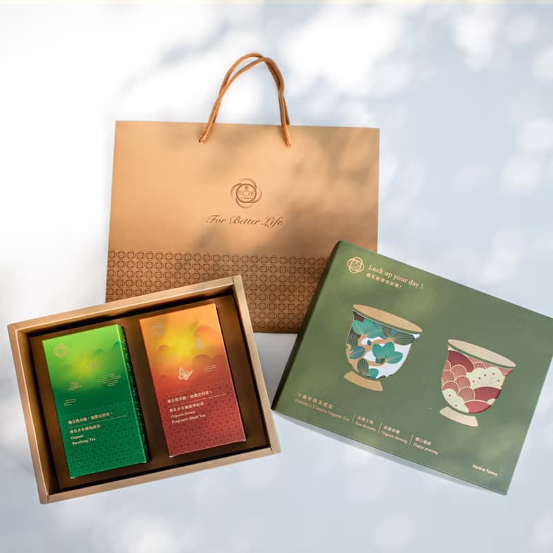 【弗貝多】年末獻禮 | 天鑫得獎有機茶葉禮盒 包種茶100g/2盒