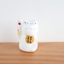 一点ものの優しさ 　 彩り招き猫　ブルー
