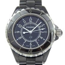 【日本直送】シャネル CHANEL J12 腕時計 H0682 セラミック クオーツ アナログ表示 黒文字盤 レディース【中古】