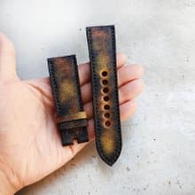 棕色復古Apple手錶帶手工製作