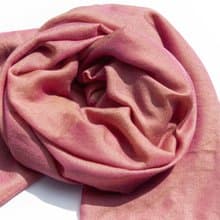 喀什米爾Cashmere 編織羊絨圍巾 羊毛真絲披巾 戒指絨披肩-雙色