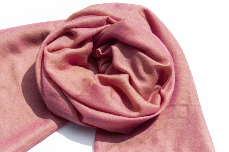喀什米爾Cashmere 編織羊絨圍巾 羊毛真絲披巾 戒指絨披肩-雙色