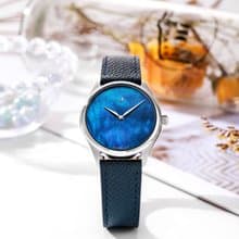 【MOONART】原創手錶 神話系列-致藍 珍珠貝藝術手錶