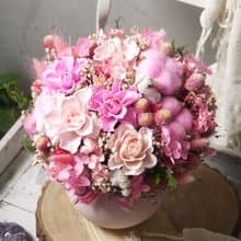 春櫻(大).粉嫩春櫻.不凋花.乾燥花.永生花.生日.開幕.升遷首選