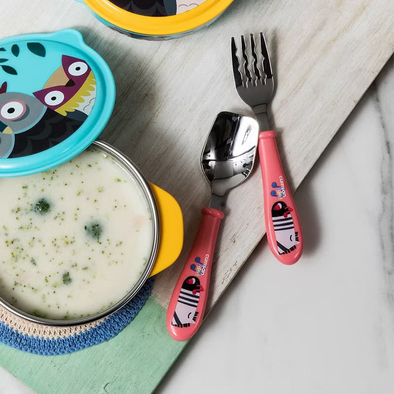 Cuitisan 酷藝師 304抗菌不鏽鋼 酷夢系列 兒童小斑馬湯叉子