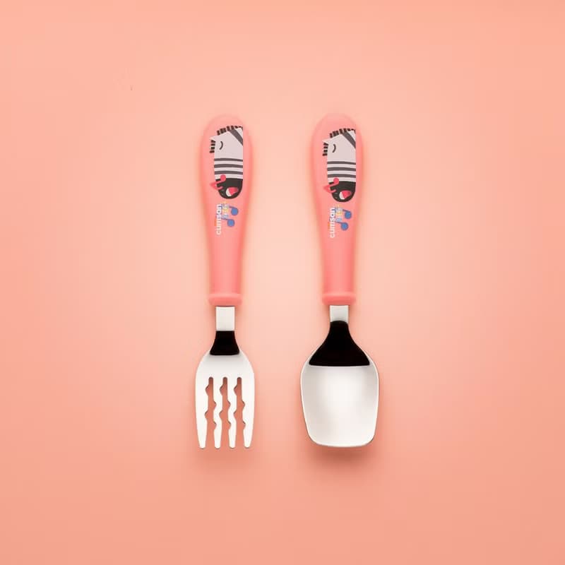 Cuitisan 酷藝師 304抗菌不鏽鋼 酷夢系列 兒童小斑馬湯叉子