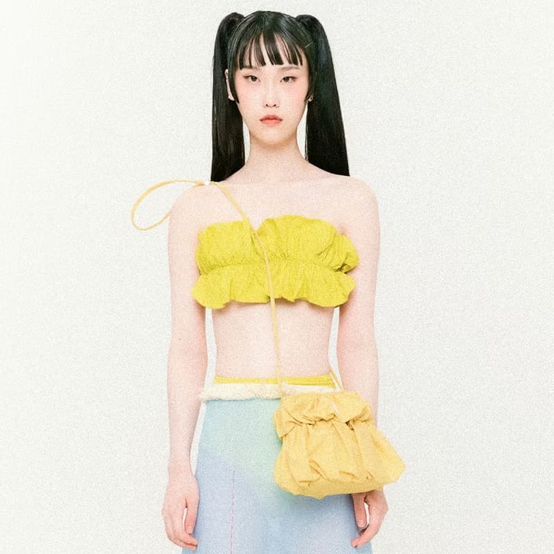 Cancan String Cross Bag Yellow