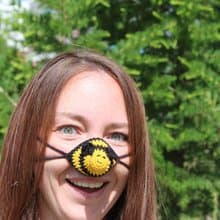 Nose warmer honeybee. Fun beekeeper gift. Unique Gift Unisex