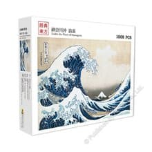 雷諾瓦拼圖文化坊/神奈川沖浪裏/1008片拼圖/葛飾北齋