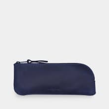 藍色真皮眼鏡盒 – 時尚皮革配件禮品