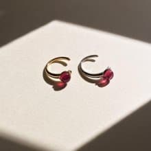 Ruby Ear Cuff Earrings