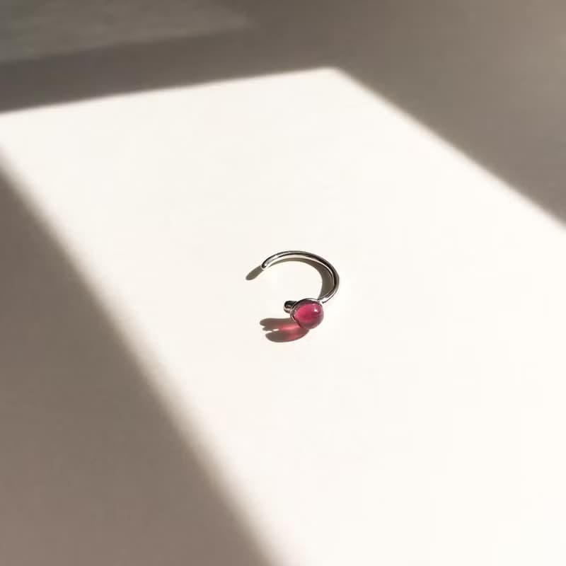 Ruby Ear Cuff Earrings