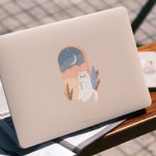 淡奶茶色 厭世美貓女 電腦殼 MACBOOK CASE