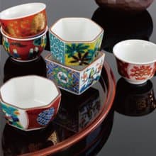 【送禮推薦】九谷燒-時代畫風組盃6入