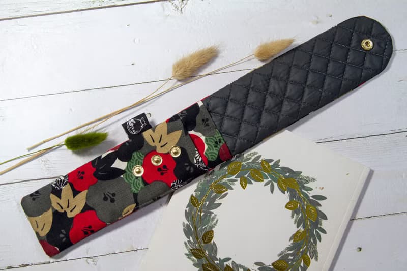 【Gi LAI】 6.5*26Cm環保雙層筷袋 餐具袋-山茶花