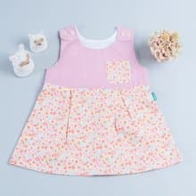 口袋洋裝-拼布3  幼童 新生兒 童裝 兒童 手作 洋裝