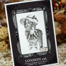 貓咪貴族─日製動物療癒防水貼紙/小卡片/行李箱/筆電