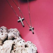 鍛敲十字架項鍊