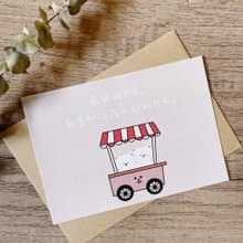 #25 _smallthings 插畫明信片(小攤車)