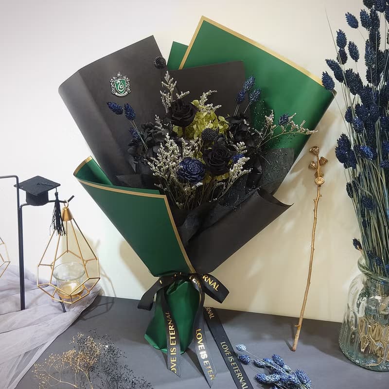 魔法學院系列花束(大) 哈利波特/畢業花束/永生花/ 霍格華茲