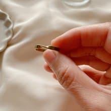 小扭結-黃銅戒指-戒圍可調
