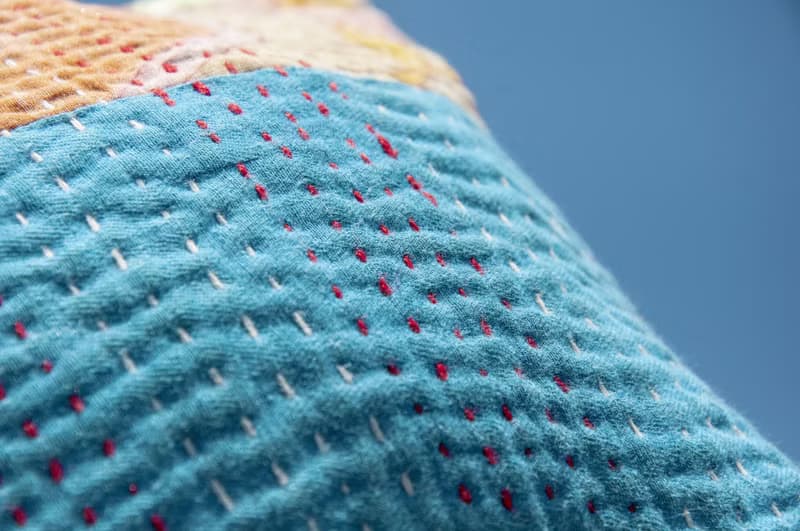 紗麗布手拿包 古布手提包 手工刺繡小物袋 手工縫紗麗布便當袋-彩