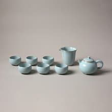 陸寶LOHAS 汝窯 三足壺 茶具組 1壺1海6杯