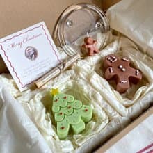 【聖誕禮盒】造型香氛組 薑餅人+薑餅人夾心+Q版聖誕樹+質感小卡