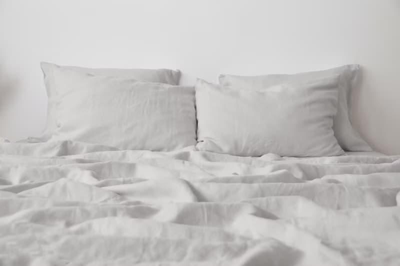Light gray linen flat sheet / Linen bedsheet / Softened stonewashed linen sheet